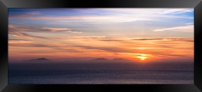 Sunset over the Western Isles Framed Print by George Robertson