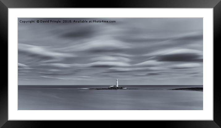 Lighthouse View Framed Mounted Print by David Pringle