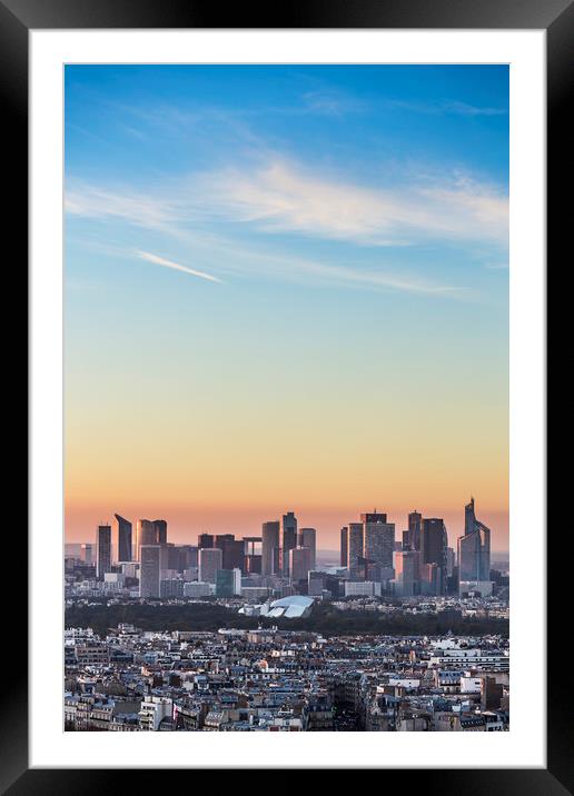 La Defense, Commercial centre, Paris, France Framed Mounted Print by Maggie McCall