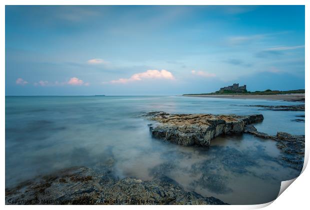 Bamburgh Castle, Northumberland Print by Martin Williams