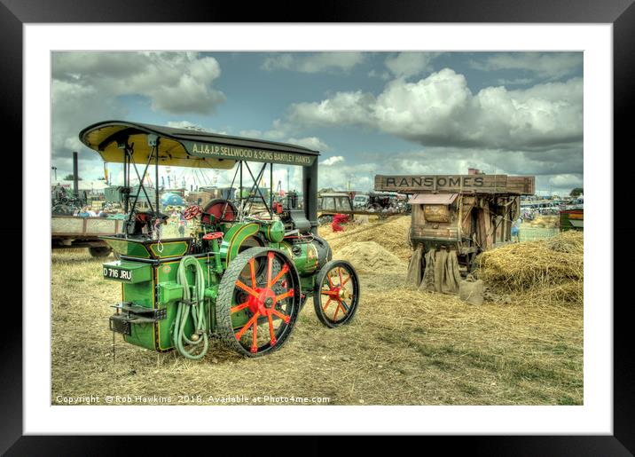 Traction Thresh  Framed Mounted Print by Rob Hawkins