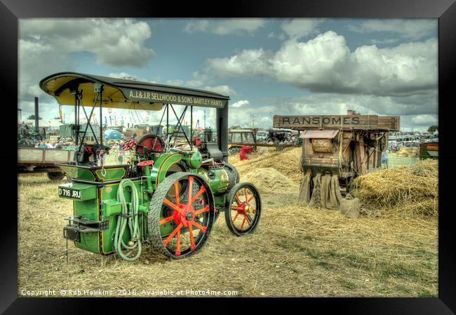 Traction Thresh  Framed Print by Rob Hawkins