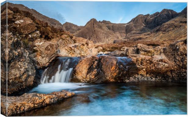 The Fairy Pools  on Skye Canvas Print by George Robertson