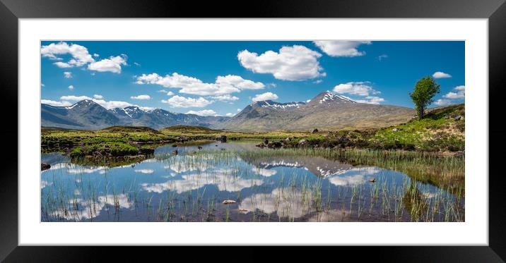 Black Mount reflections Framed Mounted Print by George Robertson
