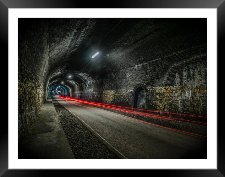 monsal tunnel  Framed Mounted Print by Jason Thompson