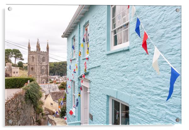 Fowey, Cornwall Acrylic by Graham Custance