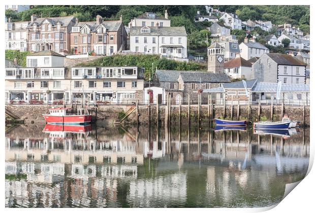 Looe Harbour Print by Graham Custance