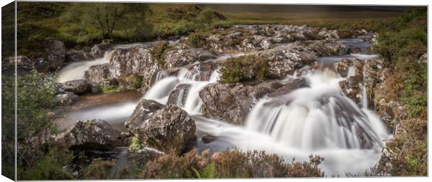Water falls in Glenoce Canvas Print by George Robertson
