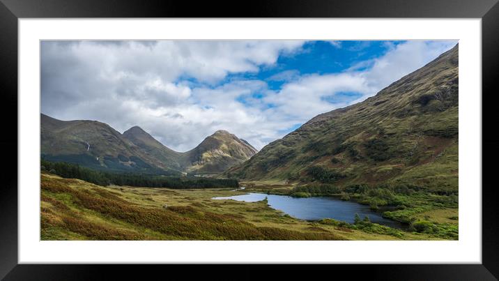 Buachaille Etive Mor and Buachaille Etive Beg from Framed Mounted Print by George Robertson