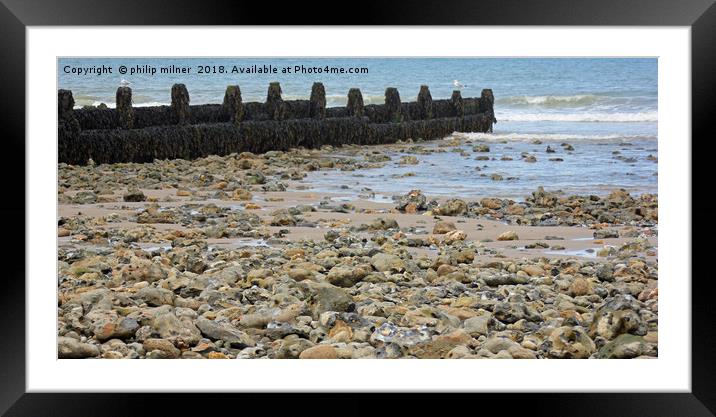 Cromer Beach Framed Mounted Print by philip milner