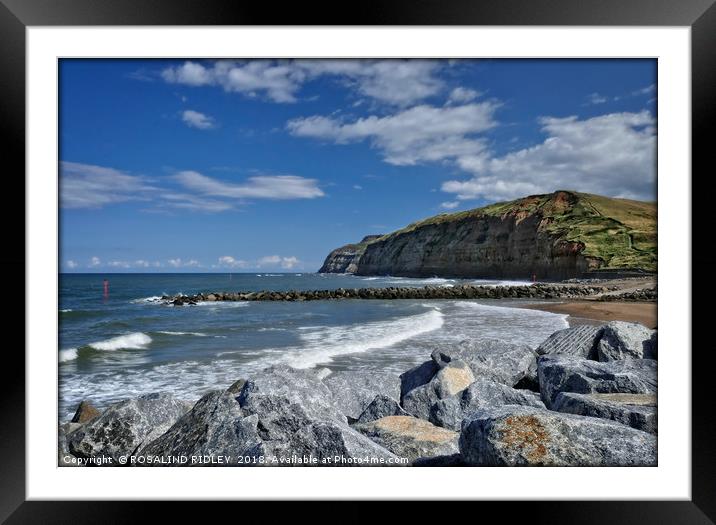 "Tranquility at Skinningrove" Framed Mounted Print by ROS RIDLEY