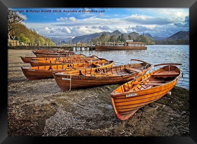 Derwentwater at Keswick, Lake District Framed Print by Martyn Arnold