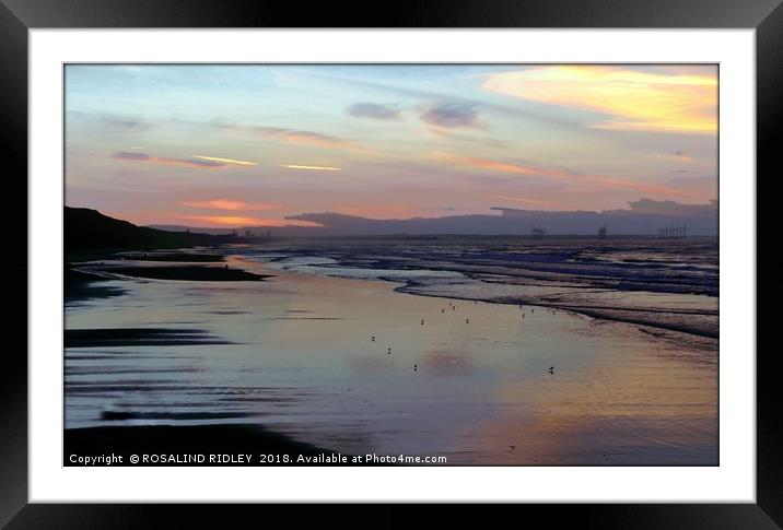 "Artistic Sunset" Framed Mounted Print by ROS RIDLEY
