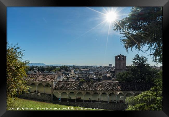 View of Udine from the castle Framed Print by Sergio Delle Vedove