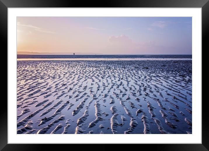 Isle of Wight Sunset Framed Mounted Print by Graham Custance