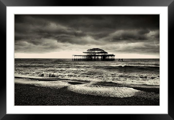 Brighton Pier Framed Mounted Print by Chris Manfield