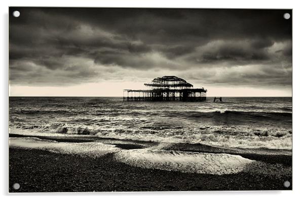 Brighton Pier Acrylic by Chris Manfield