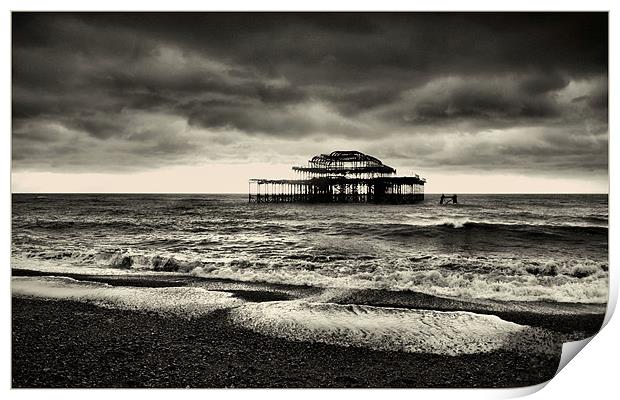 Brighton Pier Print by Chris Manfield