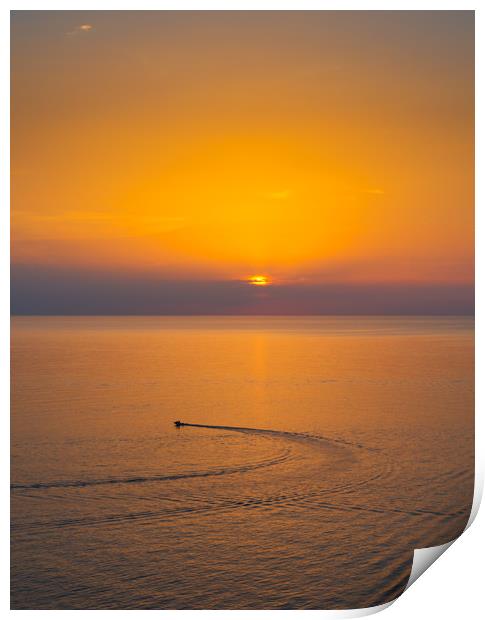 into the Mallorca Sunset  Print by Greg Marshall
