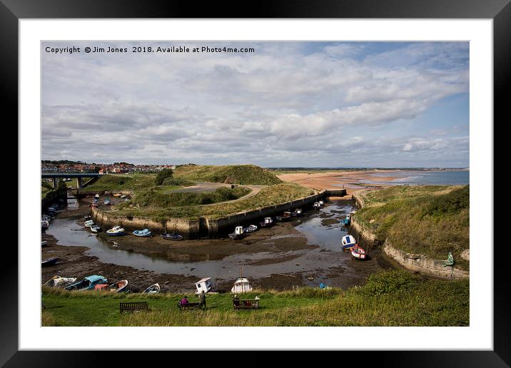 Seaton Sluice Harbour, Northumberland Framed Mounted Print by Jim Jones