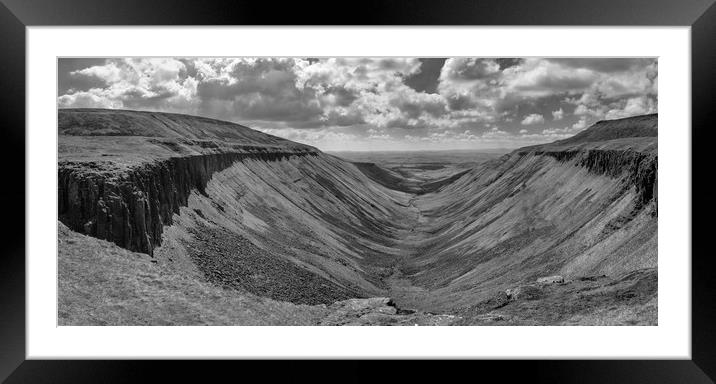 High Cup Nick, Pennines Framed Mounted Print by Greg Marshall