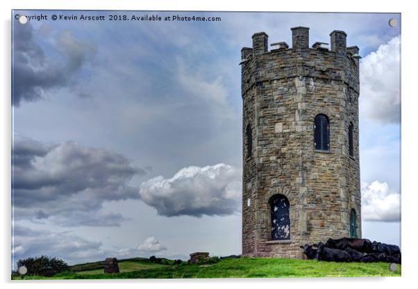 Pontypool Folly, South Wales Acrylic by Kevin Arscott