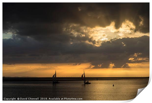 West Kirby Sunset   Print by David Chennell