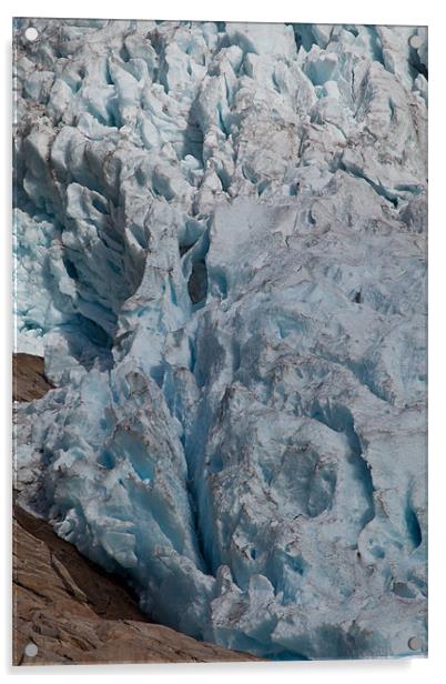 Gletscherzunge Acrylic by Thomas Schaeffer