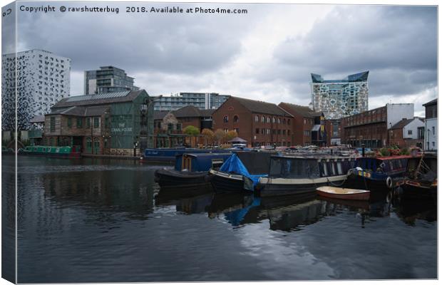 Regency Wharf Birmingham Canvas Print by rawshutterbug 