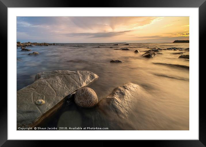 Eroded rock  Framed Mounted Print by Shaun Jacobs