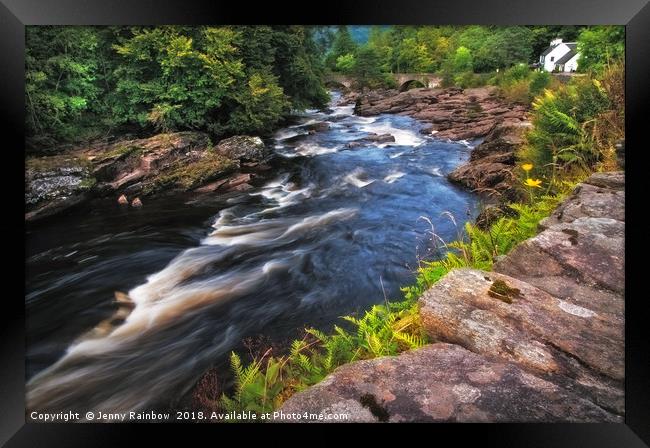 Dark Wild Waters. Highlands, Scotland Framed Print by Jenny Rainbow