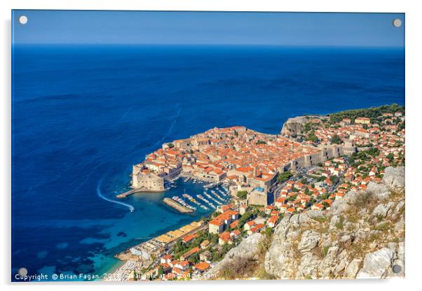 Dubrovnik Acrylic by Brian Fagan