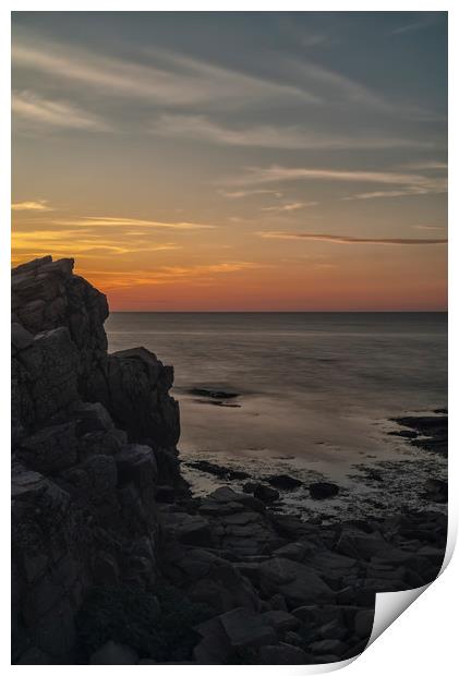 Hovs Hallar Coast at Dusk Print by Antony McAulay