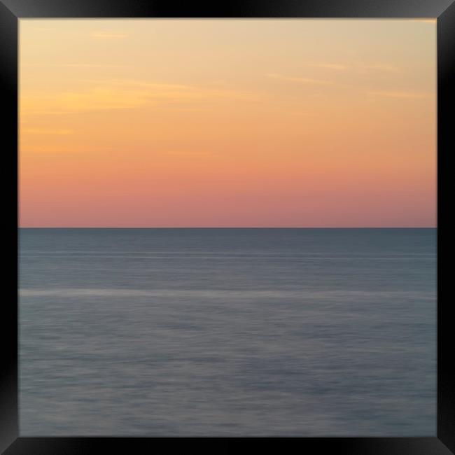 Sun Sea Sunset Horizon Framed Print by Antony McAulay