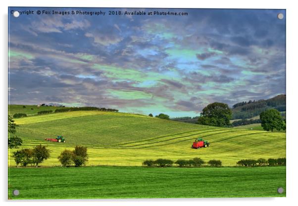 Yorkshire landscape Acrylic by Derrick Fox Lomax