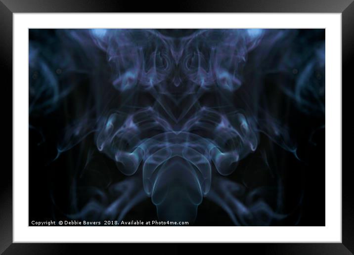 Alien Smoke  Framed Mounted Print by Lady Debra Bowers L.R.P.S