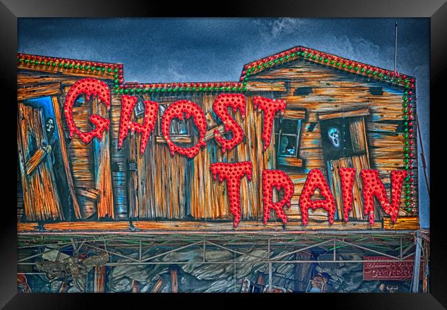 The Ghost Train Framed Print by Steve Purnell