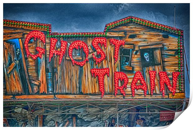 The Ghost Train Print by Steve Purnell