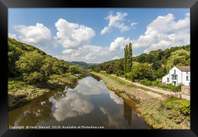 The River Wye from Bigsweir, Monmouthshire Framed Print by Heidi Stewart