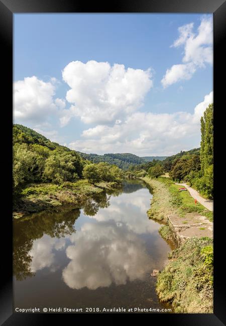 The River Wye from Bigsweir, Monmouthshire Framed Print by Heidi Stewart
