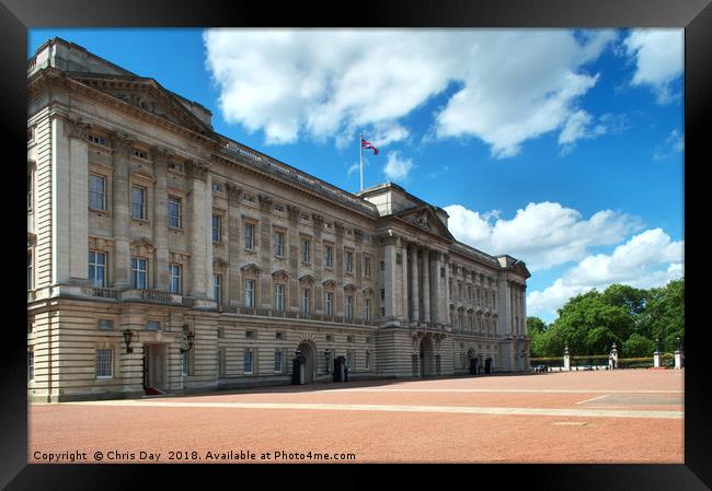 Buckingham Palace Framed Print by Chris Day