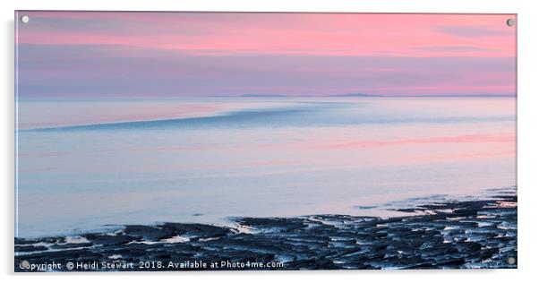 Pastel Sunset  Acrylic by Heidi Stewart