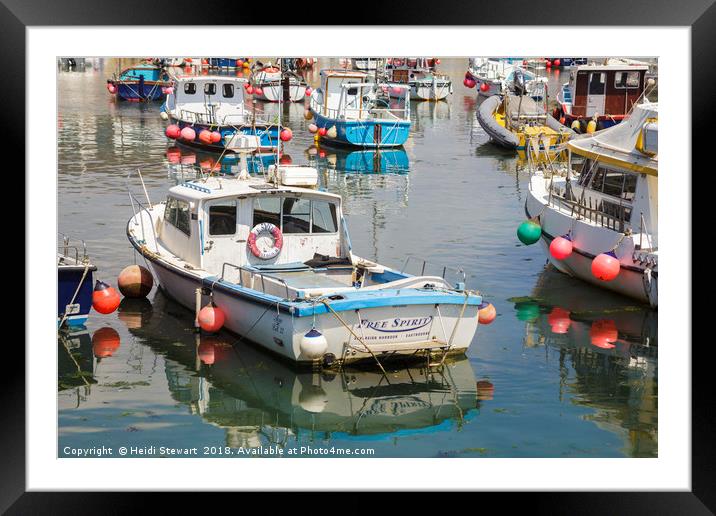 The Free Spirit Fishing Boat  Framed Mounted Print by Heidi Stewart