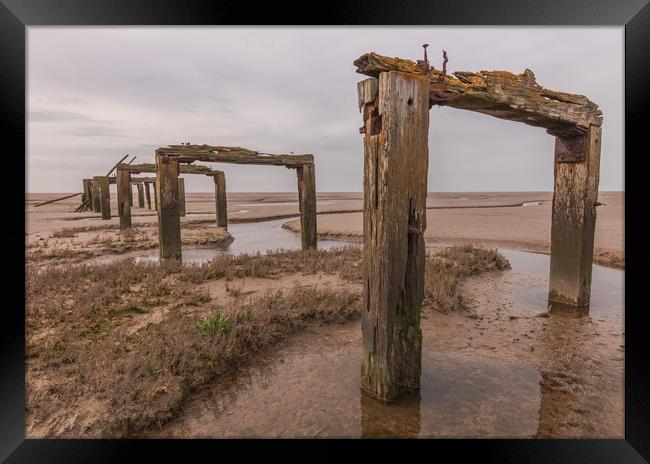 Snettisham pier Norfolk Framed Print by Graeme Taplin Landscape Photography