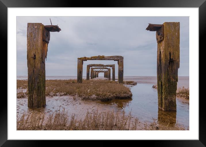 Snettisham pier, north Norfolk Framed Mounted Print by Graeme Taplin Landscape Photography