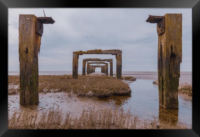 Snettisham pier, north Norfolk Framed Print by Graeme Taplin Landscape Photography