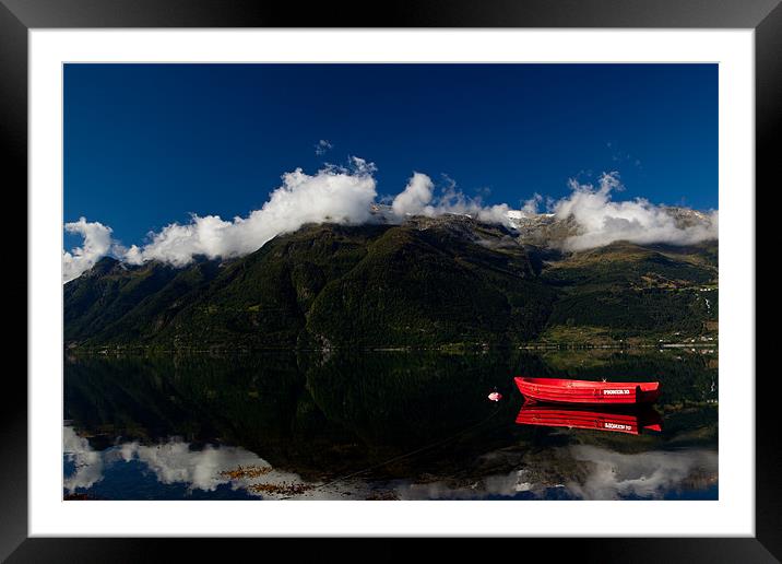 Fjordpanorama Framed Mounted Print by Thomas Schaeffer
