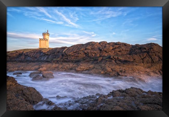 Long Exposure at Elie Lighthouse Framed Print by Miles Gray
