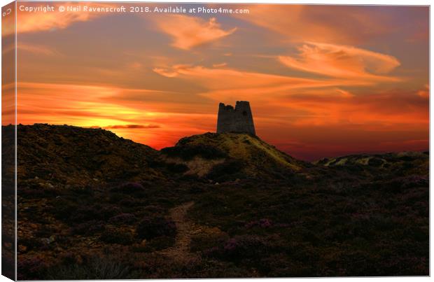 Parys mountain sunset Canvas Print by Neil Ravenscroft