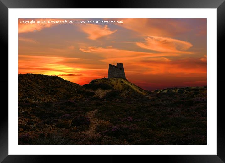Parys mountain sunset Framed Mounted Print by Neil Ravenscroft